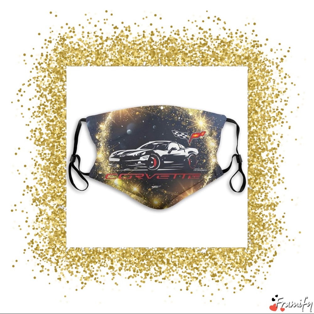 🏎 Adult Chevy Corvette Face Mask 🏎